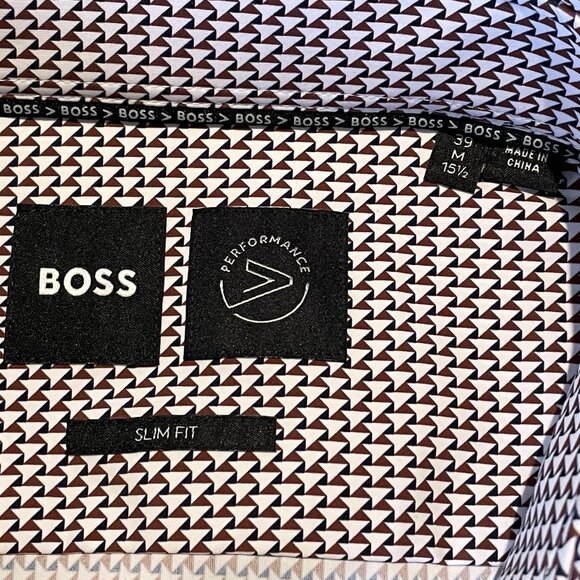 Hugo Boss Slim Fit 15.5/39 Performance Dress Shirt NWT - Picture 7 of 7
